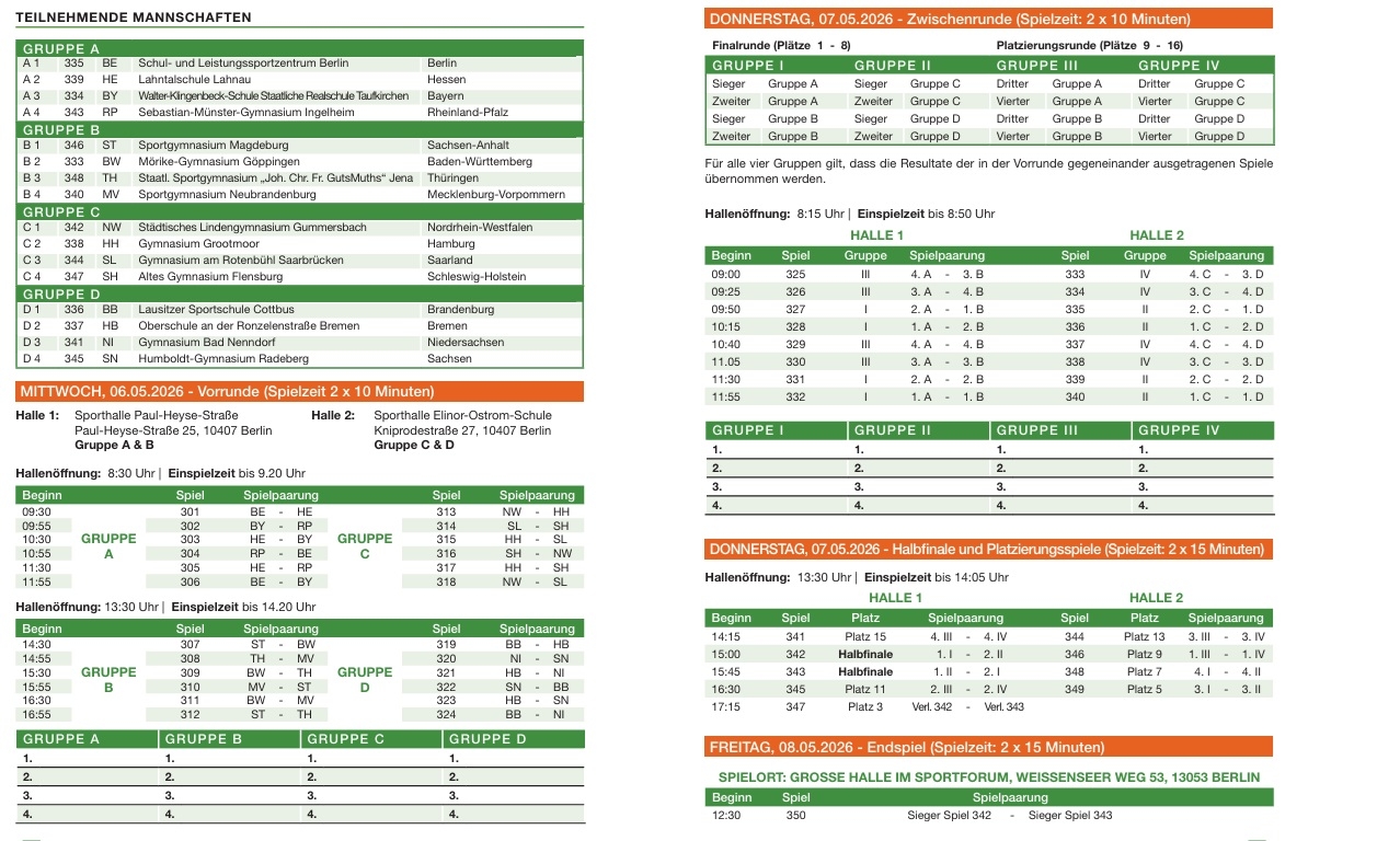 Spielplan